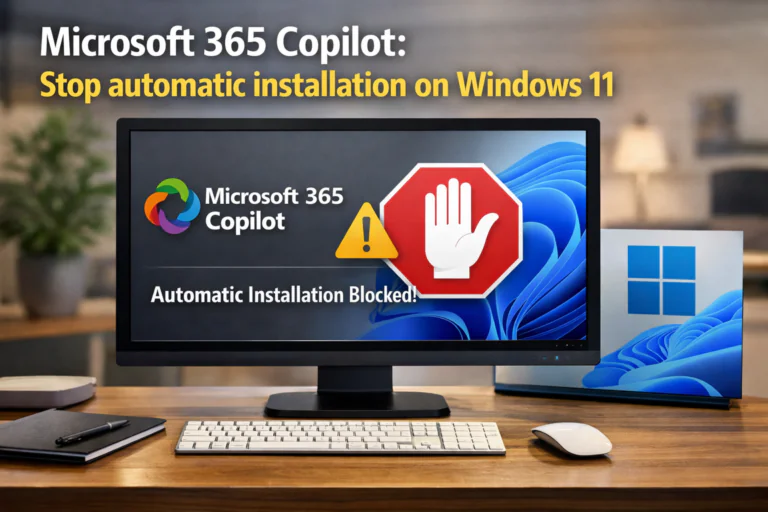 Full Stop Installation Microsoft 365 Copilot: Stop automatic installation on Windows 11 | Blog ...
